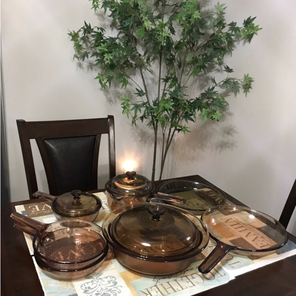 ‼️SOLD‼️ Vintage VISIONS 10PC - Including 2.5QT V-33-B Vision USA Casserole Dish